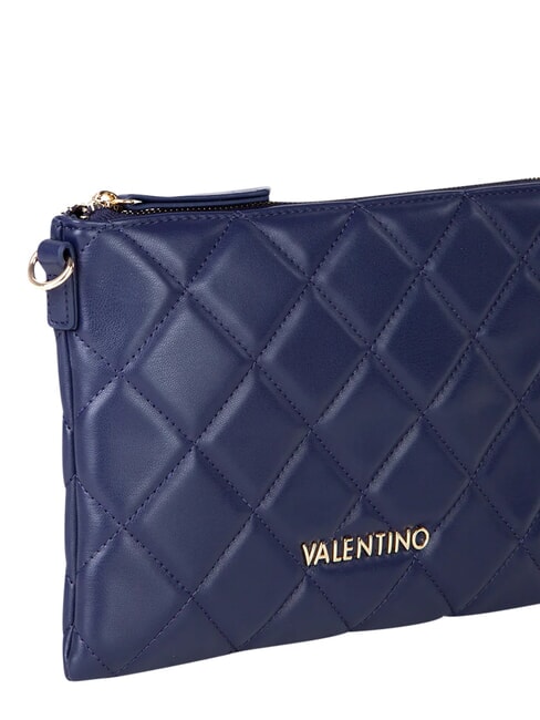 OCARINA Gesteppte Clutch mit Schulterriemen Blau - Damentaschen