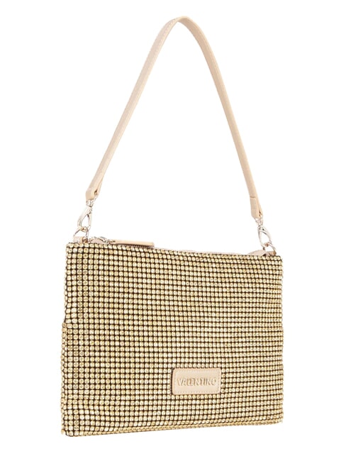 NABILAH Clutch mit Strasssteinen und Schultergurt Gold - Damentaschen
