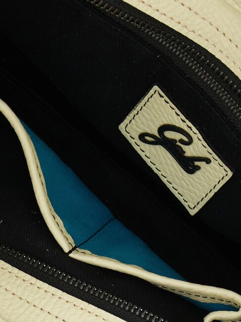 ZEYNEP Flache Schultertasche, mittel Leinen - Damentaschen