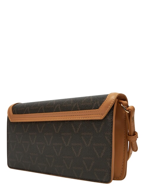 LADY RE Schultertasche, doppelt tragbar dunkel/natur - Damentaschen