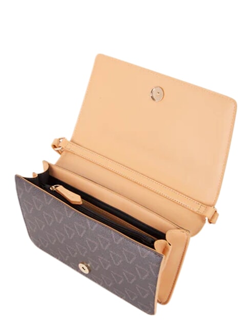 LADY RE Schultertasche, doppelt tragbar beige/mehrfarbig - Damentaschen