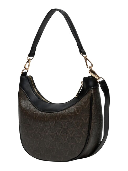 LADY RE Schultertasche mit Schultergurt dunkel/schwarz - Damentaschen