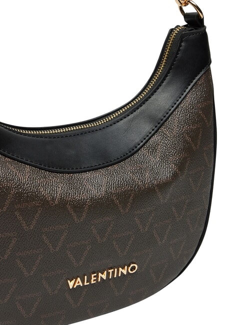 LADY RE Schultertasche mit Schultergurt dunkel/schwarz - Damentaschen