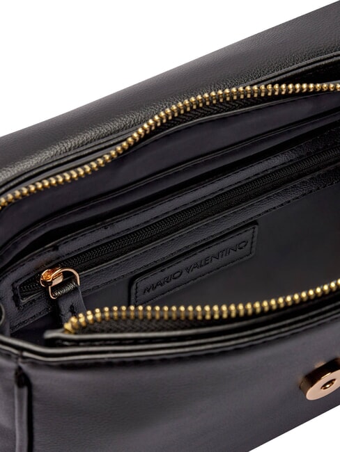 CAPRICE Kleine Schultertasche mit Klappe Schwarz - Damentaschen