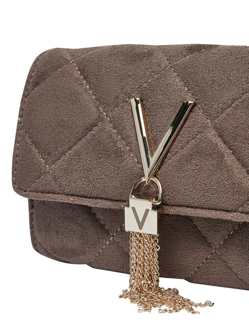 CHARLOTTE Kleine Schultertasche mit Klappe taupe - Damentaschen