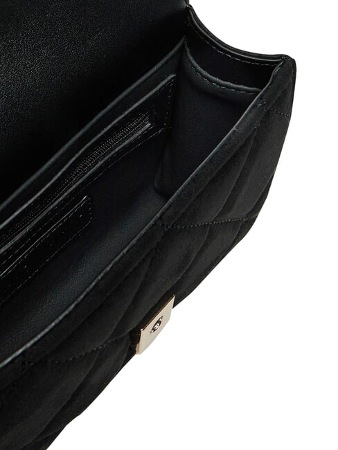 CHARLOTTE Kleine Schultertasche mit Klappe Schwarz - Damentaschen