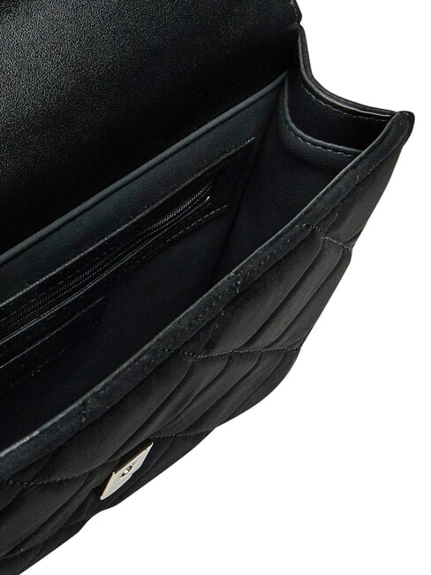 CHARLOTTE Kleine Schultertasche mit Klappe Schwarz - Damentaschen