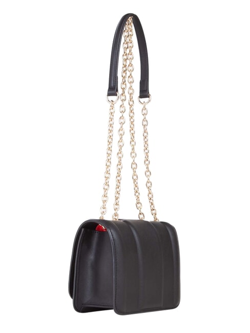 BRASS Kleine Schultertasche mit Klappe Schwarz - Damentaschen