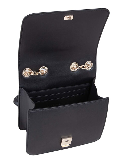 BRASS Kleine Schultertasche mit Klappe Schwarz - Damentaschen