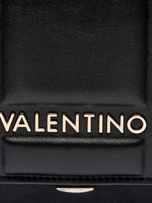 BRASS Schultertasche mit Klappe Schwarz - Damentaschen