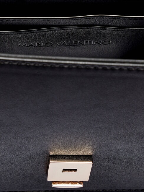 BRASS Schultertasche mit Klappe Schwarz - Damentaschen