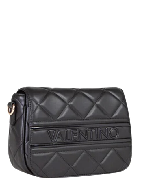 ADA Kleine Schultertasche mit Klappe Schwarz - Damentaschen