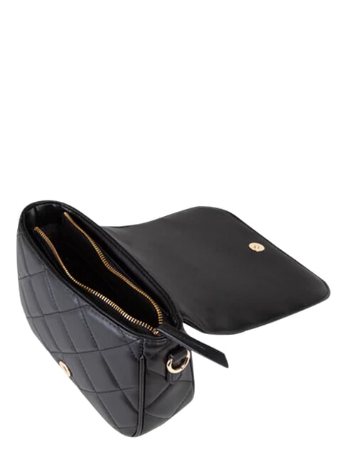 ADA Kleine Schultertasche mit Klappe Schwarz - Damentaschen