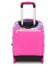 SJGANG CUCCIOLI 2-r&auml;driger Trolley-Rucksack, fest montiert fuchsiafluo - Rucks&auml;cke mit Trolleyfunktion - 4