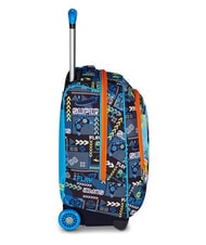 SJGANG FACCE DA SJ Trolley-Rucksack FEUERROT - Rucks&auml;cke mit Trolleyfunktion - 5