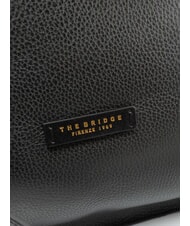 THE BRIDGE CORE SOFT Handtasche, Leder Schwarzes Gold - Damentaschen - 4
