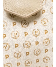 POLLINI HERITAGE Kuppelf&ouml;rmige Schultertasche mit Kettenhenkeln Elfenbein - Damentaschen - 3