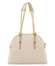 POLLINI HERITAGE Kuppelf&ouml;rmige Schultertasche mit Kettenhenkeln Elfenbein - Damentaschen - 4