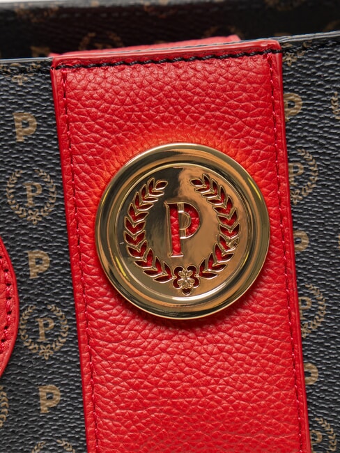 HERITAGE Handtasche mit Schulterriemen schwarzer Lack - Damentaschen