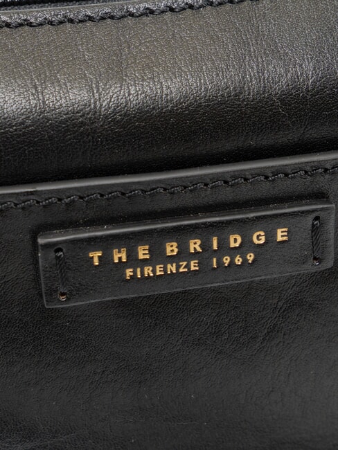 CECILIA Schultertasche aus Leder Schwarzes Gold - Damentaschen