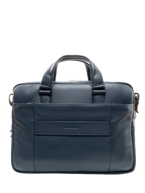 MODUS RESTYLING Aktentasche aus Leder f&uuml;r PC 14 " Blau - Arbeitstaschen