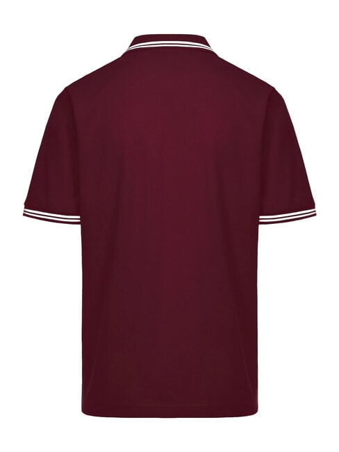 LOGO Kurzarm-Poloshirt rote Dahlie - Herren-Polo-Shirts/Herren-Polo-Shirt/Herrenpoloshirt/Herrenpoloshirts