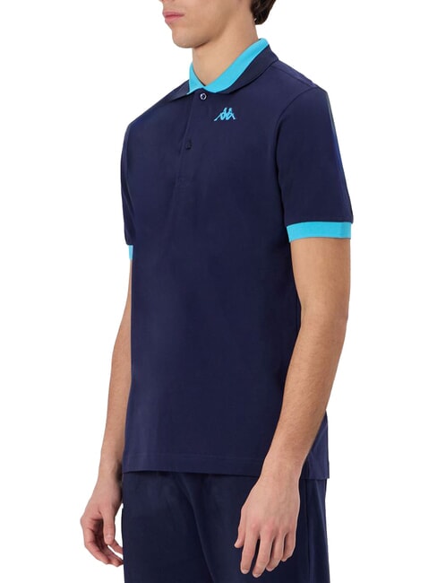 LOGO Kurzarm-Poloshirt blaues Marineblau - Neonblau - Herren-Polo-Shirts/Herren-Polo-Shirt/Herrenpoloshirt/Herrenpoloshirts
