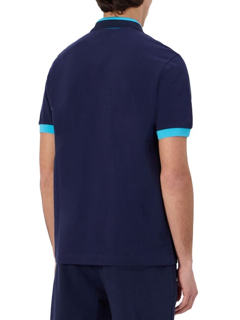 LOGO Kurzarm-Poloshirt blaues Marineblau - Neonblau - Herren-Polo-Shirts/Herren-Polo-Shirt/Herrenpoloshirt/Herrenpoloshirts
