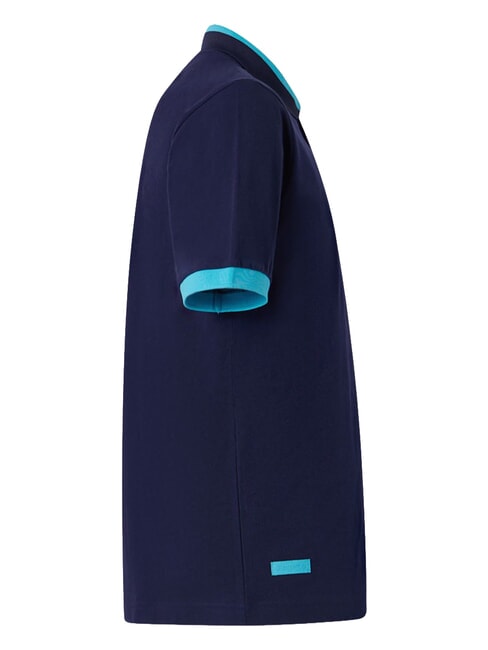 LOGO Kurzarm-Poloshirt blaues Marineblau - Neonblau - Herren-Polo-Shirts/Herren-Polo-Shirt/Herrenpoloshirt/Herrenpoloshirts