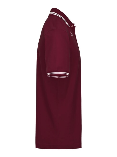 LOGO Kurzarm-Poloshirt rote Dahlie - Herren-Polo-Shirts/Herren-Polo-Shirt/Herrenpoloshirt/Herrenpoloshirts