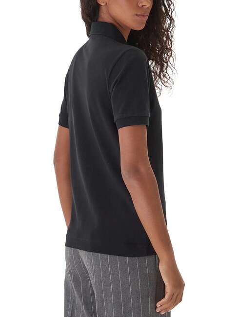 LOGO Kurzarm-Poloshirt Schwarz - Damen-Polo-Shirts/Damen-Polo-Shirt/Damenpoloshirt/Damenpoloshirts