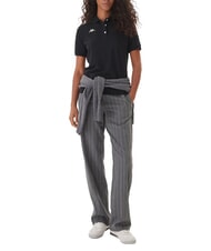 KAPPA LOGO Kurzarm-Poloshirt Schwarz - Damen-Polo-Shirts/Damen-Polo-Shirt/Damenpoloshirt/Damenpoloshirts - 4