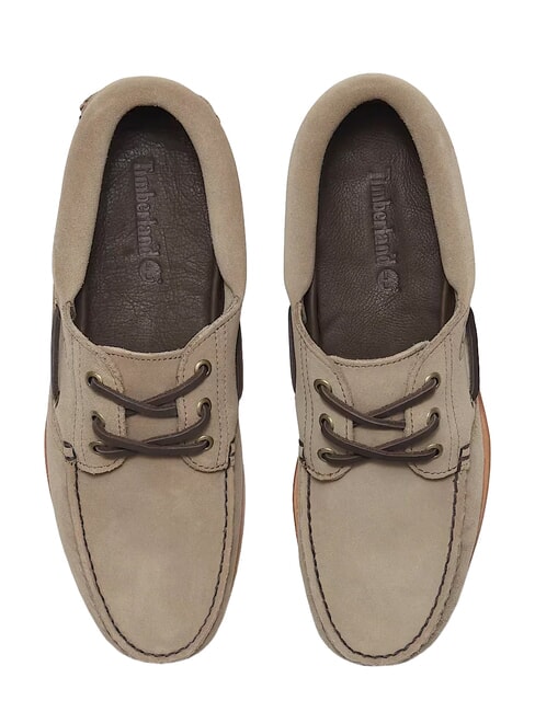 AUTHENTIC  Bootsschuhe aus Leder Taupe - Herrenschuhe