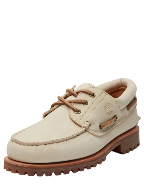AUTHENTIC  Bootsschuhe aus Leder hell beige - Herrenschuhe