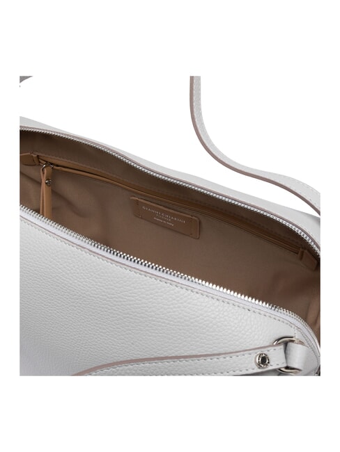 ALIFA Ledertasche mit Schultergurt Kiesels&auml;ure - Damentaschen