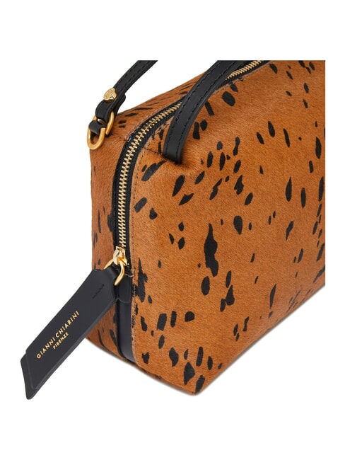 ALIFA Handtasche mit Schulterriemen Cognac-Schwarz - Damentaschen