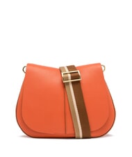GIANNI CHIARINI HELENA ROUND Ledertasche mit doppeltem Schultergurt Koralle - Damentaschen - 2