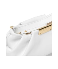 GIANNI CHIARINI PERLA Clutch aus Leder mit Kette Wei&szlig; - Damentaschen - 4