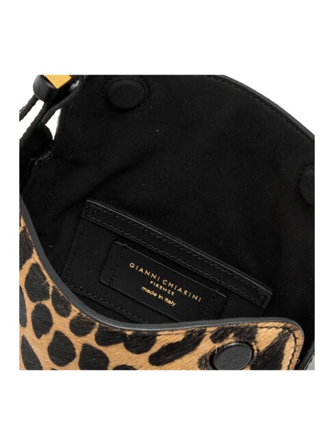 PENELOPE Mini-Schultertasche mit Schultergurt schwarzer L&ouml;we - Damentaschen