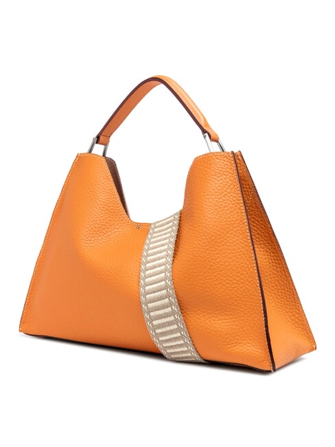 AURORA Lederhandtasche mit Beutel Flammenorange-Sand - Damentaschen