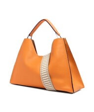 GIANNI CHIARINI AURORA Lederhandtasche mit Beutel Flammenorange-Sand - Damentaschen - 3