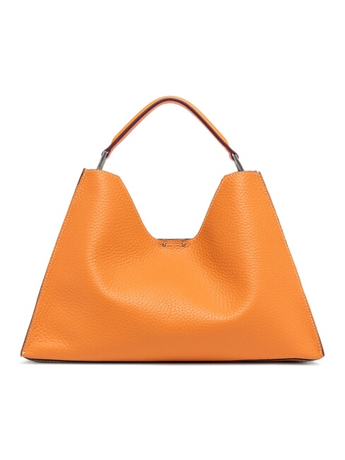 AURORA Lederhandtasche mit Beutel Flammenorange-Sand - Damentaschen