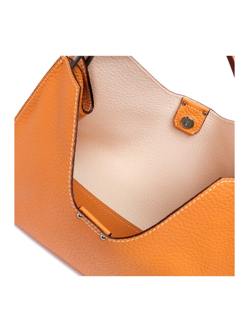 AURORA Lederhandtasche mit Beutel Flammenorange-Sand - Damentaschen