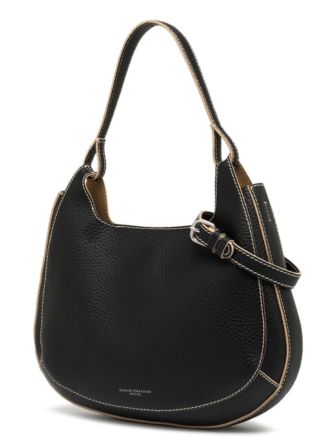 CLOE Schultertasche mit Schultergurt schwarze Natur - Damentaschen