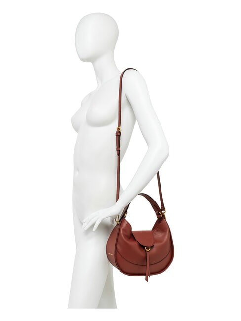 EDITH Lederhandtasche mit Schulterriemen ziegelrot - Damentaschen