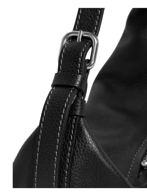 GILDA Schultertasche mit Schultergurt Schwarz - Damentaschen