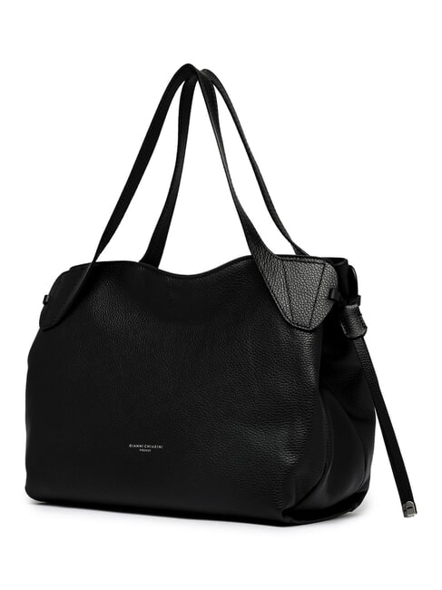 RITA Schultertasche, Leder Schwarz - Damentaschen