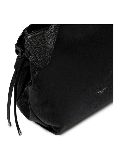 RITA Schultertasche, Leder Schwarz - Damentaschen