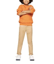TOMMY HILFIGER TH KIDS Baby-Baumwollpullover orangefarbener Donner - Kinderpullover - 2