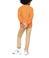 TOMMY HILFIGER TH KIDS Baby-Baumwollpullover orangefarbener Donner - Kinderpullover - 3